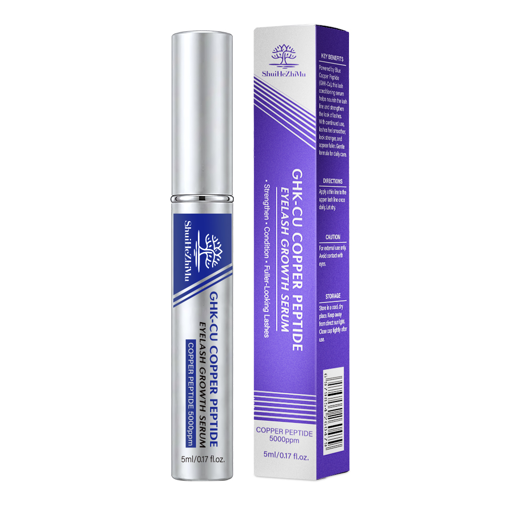 Suero de crecimiento de pestañas con péptido de cobre GHK-Cu de 5 ml