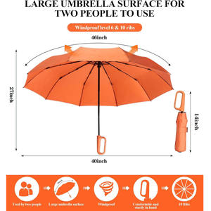 Parapluie Portable Compact à 8 côtes à fermeture automatique pour hommes femmes <span class=keywords><strong>roman</strong></span> mousqueton poignée coupe-vent petit parapluie pliant - Product Image 6