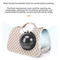 Poussette portable pour animaux de compagnie, grande capacité, pliable, respirante, avec fermeture éclair, confortable, pour chiens et chats