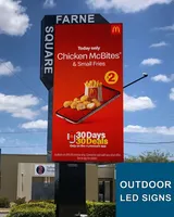 Étanche Rue Pôle P10 Pantalla Led Extérieur Électronique Extérieur Grand Panneau D'affichage Numérique Publicité Fixe Extérieur Écran Led Affichage
