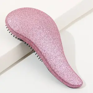 Dryer Women Combs Comfortable And Small Glitter Plastic Comb Hair Brush Plastic Hair Brush Manufacturing In Indian