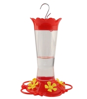 Mangeoire à colibris ronde en plastique PETG pour l'extérieur, 5 ports d'alimentation en néectar, pour la santé des oiseaux, toutes saisons, jardin