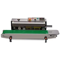 Hongzhan acier inoxydable continuer bande scellant film plastique sac scellant emballage alimentaire thermoscellage Machine avec compteur
