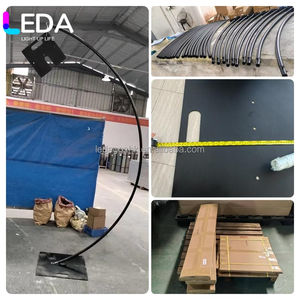 Support de lumière LEDA, nouveau design, blanc, personnalisé, stable, épais, en forme d'arche, noir et or, lustre de mariage, support en métal, décoration - Product Image 3