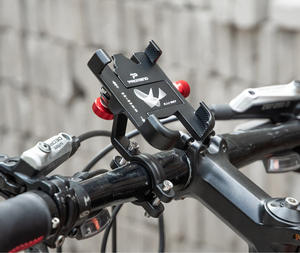 Soporte para Teléfono <span class=keywords><strong>de</strong></span> Bicicleta, Soporte <span class=keywords><strong>de</strong></span> Aleación para Teléfono <span class=keywords><strong>de</strong></span> Bicicleta, Soporte Antideslizante para Manillar <span class=keywords><strong>de</strong></span> Bicicleta y Motocicleta, Clip para Todos los Teléfonos Celulares - Product Image 2