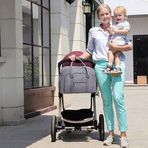 Sac à langer gratuit, grand sac fourre-tout convertible pour bébé avec matelas à langer, poches isothermes, unisexe, multifonction - Product Image 3