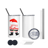 Gobelet droit en acier inoxydable de 12 oz avec logo personnalisé, blancs pour sublimation, mug à double paroi, gobelet à large ouverture avec couvercle