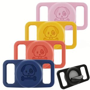 Waterproof Silicone Round Pet <b>Tracker</b> Holder Wristband, <b>Dog</b> <b>Collar</b> Secure Case Compatible with AirTag - Product Image 4