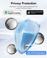Localizador de Doble Sistema, Compatible con Apple Find My y Google Find Hub, Localiza tus Objetos en Cualquier Momento.