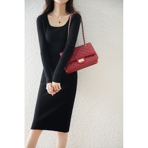 <span class=keywords><strong>Robe</strong></span> longue en tricot d'automne-hiver, <span class=keywords><strong>pull</strong></span> en laine <span class=keywords><strong>cachemire</strong></span>, <span class=keywords><strong>robe</strong></span> en tricot pour femmes - Product Image 6