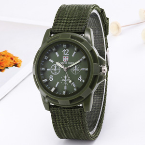 Commerce transfrontalier, montre pour homme tendance en nylon Genève - Product Image 3