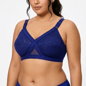 <span class=keywords><strong>Playtex</strong></span> Sujetador clásico floral sin aros con tiras cruzadas para mujer, paquete de 2, blanco/blanco 95B - Product Image 4