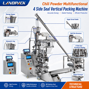 Machine d'emballage automatique pour <span class=keywords><strong>couscous</strong></span>, herbes, céréales, sel, sucre, poudre de piment, paprika Nimco, mélasse, sachets de chicha - Product Image 4