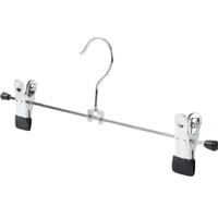 Cintres ajustables en métal robuste pour pantalons, jupes, jeans, chaussettes et sous-vêtements – Rangement de placard