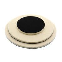 Vente en gros de tampon en feutre de laine pure 80mm/130mm/150mm tampon de polissage OEM pour verre de voiture pour Windshield-1000Sheep de voiture