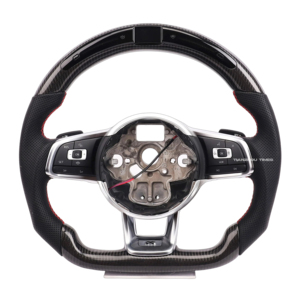 Pièces détachées automobiles Volant en cuir pour VW Golf Mk5 Mk6 Mk7 Mk8 GTI Polo 6R Scirocco Jetta <span class=keywords><strong>Tiguan</strong></span> T6 Passat B6 B7 B8 - Product Image 1