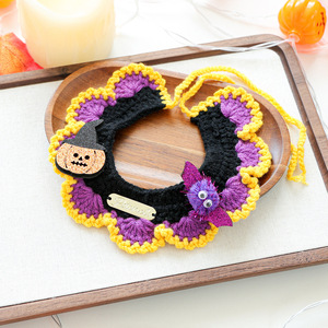 Chiens de compagnie, chats, petits chiens, chiots, costumes sur le thème d'Halloween pour l'extérieur, écharpes en laine à étiquette dorée et accessoires - Product Image 2