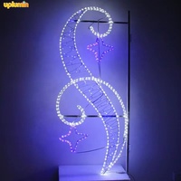 Uplumin decoraciones de calle de Navidad al aire libre luz nueva creativa 2D LED decoración poste calle motivo Luz