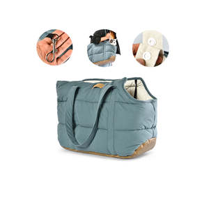 Безопасная переносная теплая мягкая переносная сумка с принтом для домашних животных, сумка для переноски собак - Product Image 3