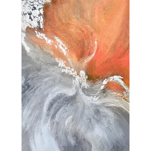 Abstract Oil <b>Painting</b> Rectangle Metal <b>Frame</b> Handmade Decorative Art <b>For</b> Living Room Entryway Large Wall Art Modern Light Luxury - Product Image 5