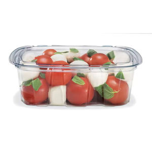 Contenedor Rectangular Desechable para Alimentos, Ecológico, Biodegradable, de Plástico, con Tapa con Cierre, Caja Personalizada con Blíster - Product Image 2