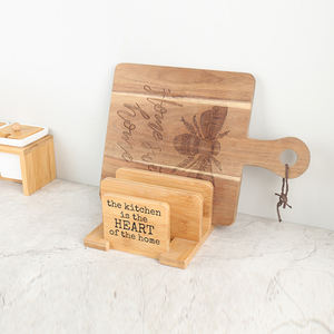 Nouvelle arrivée cadeau Rectangle Acacia planche à découper cuisine bloc à découper Durable gain de place moderne pour Festival Promotion poignée - Product Image 3