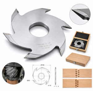 Ensemble de fraises à tenons et mortaises industrielles pour le travail du bois, en carbure, avec pointes TCT solides pour assemblages à emboîtement - Product Image 1