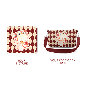 תיק הליכה יומיומי רצועת כתף crossbody תיק אנימה מותאם אישית עם רצועה מתכווננת - Product Image 2