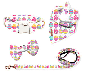 Yastıklı siyah naylon köpek koşum amerikan bayrağı tarzı yelek Metal zincir Glow hayvan desen köpek elbise ile yürüyüş için - Product Image 6