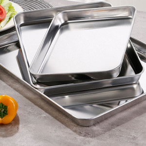 Jeu <span class=keywords><strong>de</strong></span> plaques <span class=keywords><strong>de</strong></span> <span class=keywords><strong>cuisson</strong></span> personnalisées moules et plateaux rectangulaires en acier inoxydable plats antiadhésifs pour <span class=keywords><strong>four</strong></span> - Product Image 5