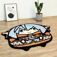Tapis personnalisé en forme de personnage d'anime, tapis moelleux en peluche, tapis de sol antidérapant pour la décoration de la chambre des enfants