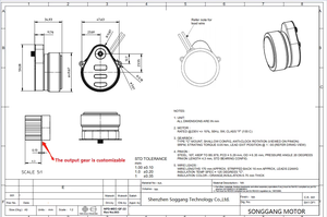 Actionneur de vanne électrique à contrôle de précision à faible bruit - Moteur synchrone Hansen 24V-230V OEM pour registre d'air et ventilation - Product Image 6