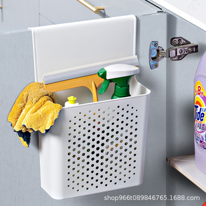 Wall Mounted Storage Box Rectangle Punch Free For Bathroom Kitchen Toilet Hanging Behind Door Small Size <b>Large</b> Size - Product Image 2