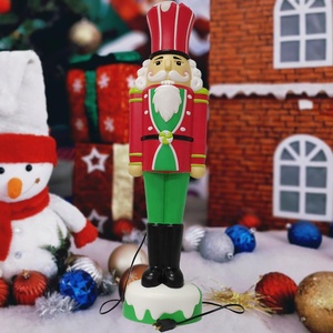 Blow Mold Christmas Decorations Plastic PP <b>Nutcracker</b> Soldier Ornaments Christmas Outdoor Interior Decoration with Lights - Product Image 3