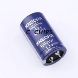 152EC0352 Snap-in Aluminum Electrolytic Capacitor Through hole Component (THT),D30xL50mm 10000uF 20% 63V 10mm - Product Image 1