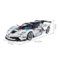 XINZHUAN XZ0016 2026 MOC City Racing Car Hypercar Model Sports Car Vehicle Bricks Toys for Kids Boys Gifts Building Blocks Sets