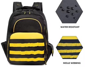 Công suất lớn Oxford Polyester bền không thấm nước đa ngăn OEM Ba lô cho công nghiệp xây dựng làm việc ngoài trời hàng ngày - Product Image 3