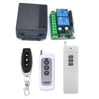 Interrupteur à distance sans fil 85V à 265V 2 canaux 10A, contrôleur RF 433MHz pour moteur à engrenages marche avant/arrière