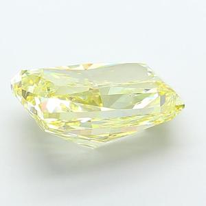 Diamant fantaisie jaune intense taille coussin 8,05 carats, clarté SI1, cultivé en laboratoire, diamant non monté pour bijoux fins de créateur - Product Image 1