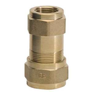 Raccord en laiton F-1 pour tuyaux en fer et en PVC Tailles 12mm et 14mm Connecteurs de forgeage standard ASTM pour connecter des tuyaux HDPE en acier - Product Image 1