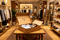 Boîte cadeau magnétique avec logo personnalisé, emballage en carton rigide de luxe pour chaussures, vêtements, t-shirts, boîte d'expédition, boîte en papier, premium