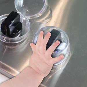 PRODIGY VB001 Vente Flash Factory Direct Probebi Cache-bouton de four en forme de pomme transparent en PC, facile à installer, pour la sécurité des bébés - Product Image 1