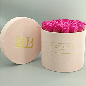 Scatole Rotonde per Packaging Floreale con Logo Personalizzato, Laminazione Lucida, Stampa UV e Lamina Dorata - Product Image 3