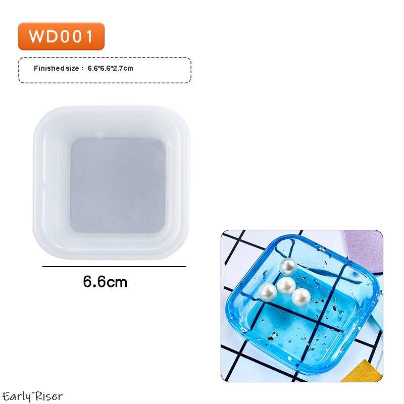 WD001 Molde de silicona de disco cuadrado