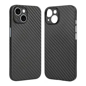 0.55mm Slim PP Phone Cover Mobile Phone Carbon Fiber Ultra Thin Case For iPhone 15 Case