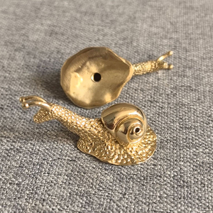 Gold <strong>Antique</strong> Brass Snail <strong>Drawer</strong> <strong>Knobs</strong> Pulls Cabinet Door Home Decorations Jewelry Box Decorative Handle - Product Image 2