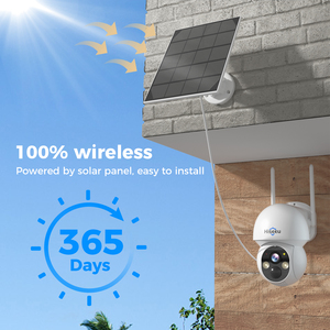 HD 4MP H.265 IP66 Dome Camera Full-Color Night Vision <b>Wireless</b> Outdoor CCTV Video Surveillance WiFi Solar Powered <b>Network</b> WTD504 - Product Image 5