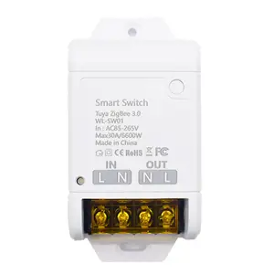 Zigbee Smart Switch 30A 6000W Tuya Smart Life Wireless Garage Air Conditioner Switch Work with Alexa Google Home