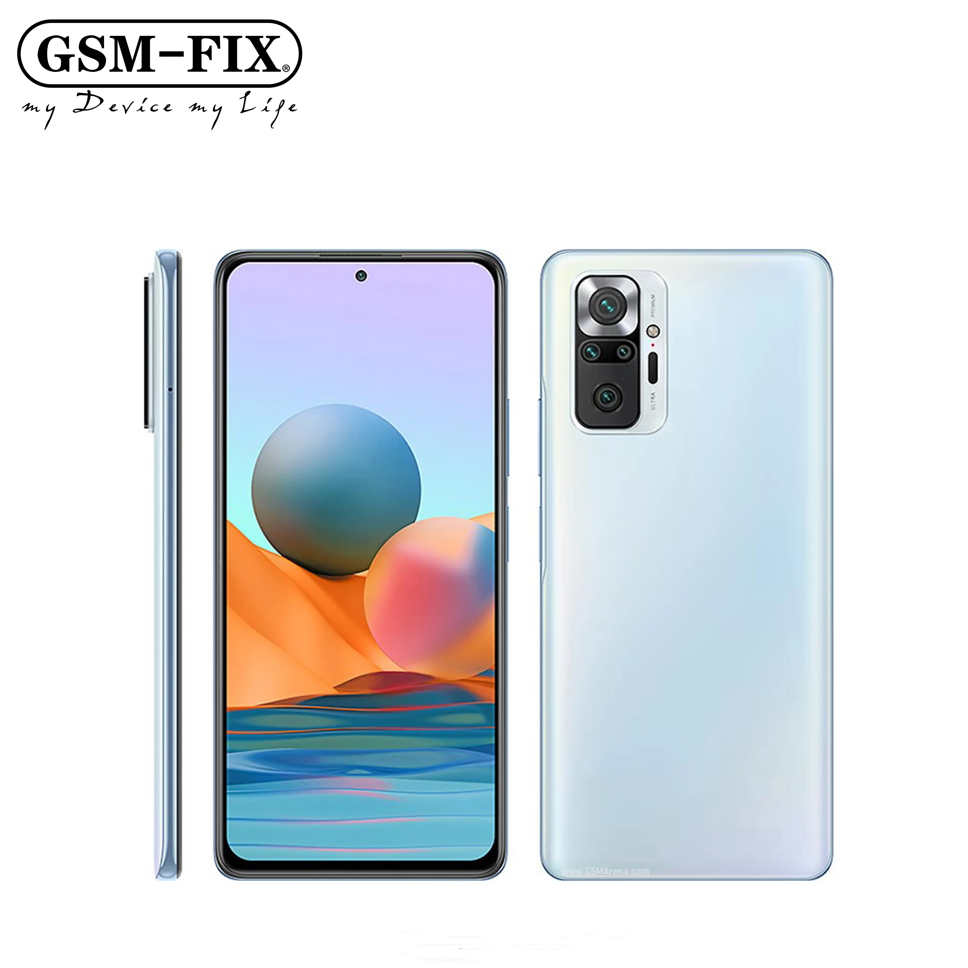 GSM-FIX Global Version For Xiaomi Redmi Note 10 Pro 128/256GB Snapdragon 732G 108MP Camera 120Hz AMOLED 5020mAh 33W Fast Charge