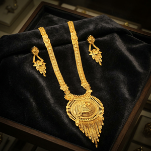 Wholesale 14K 18K 24K Micro Gold Traditional Wedding Long Jewelry Set, Fashion Long Jewelry Set, Micro Forming Long Jewelry Set. - Product Image 3